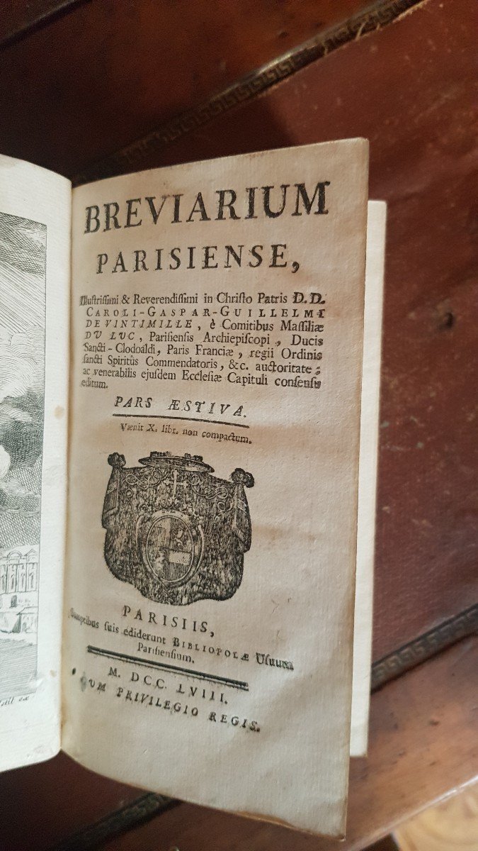 Parisian BrÉviaire Book To Arms Polignac Ducal Arms XVIIIth-photo-2