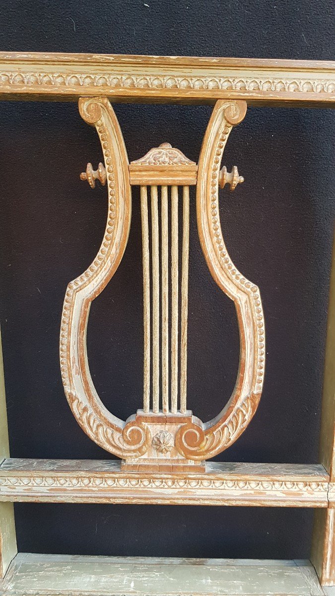 PAIRES DE CHAISES  LYRE DE STYLE LOUIS XVI LYRES  XIXe  EPOQUE NAPOLÉON III-photo-4