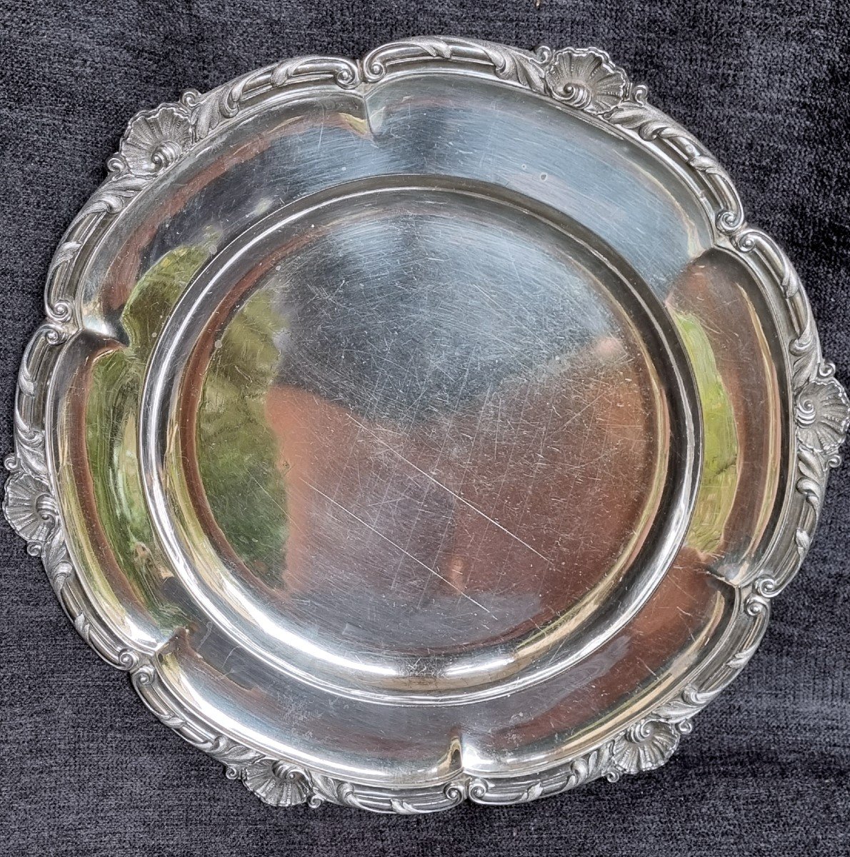 Dish In Sterling Silver England XIX Victorian