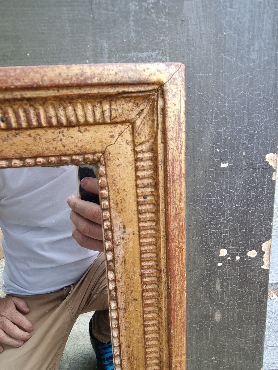 Trumeau Period Empire Al Antique Bas Relief Mirror-photo-4