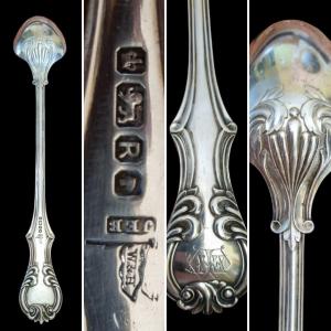 Large Silver Steap Spoon England Nineteenth