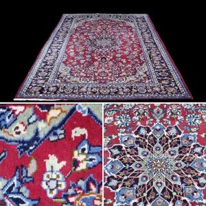 TAPIS PERSAN D'ORIENT FAIT MAIN NOUE IRAN TABRIZ VERS 1980 203 X 303 CM