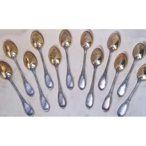 12 12 Small Sterling Silver Spoons Hallmed Minerva Spoon