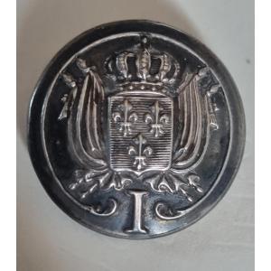 Button Of The King's Guards / Louis XVIII Circa 1820 Royal Souvenir