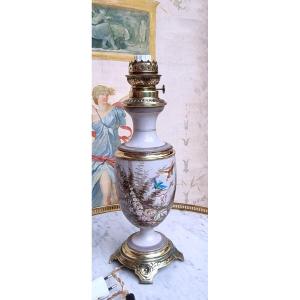 Napoleon III Period Porcelain Lamp Base 