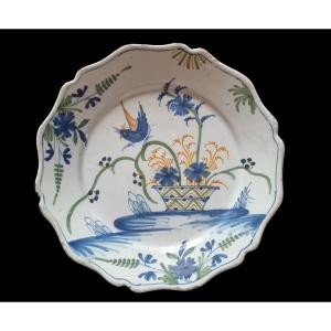 18th Century La Rochelle Earthenware Plate