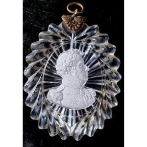 CRISTALLO-CÉRAME GÉNÉRAL FOY ÉPOQUE CHARLES X CRISTAL TAILLÉ BACCARAT SULFURE