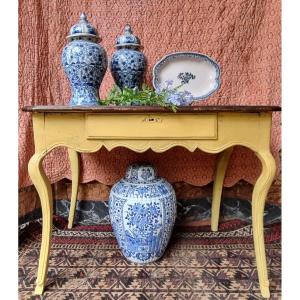 TABLE SERVANTE CONSOLE GUÉRIDON ÉPOQUE LOUIS XV BOIS PEINT XVIIIe