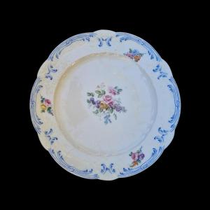 Sevres Porcelain 18th Century Louis XV Period Plate Signed Chulot