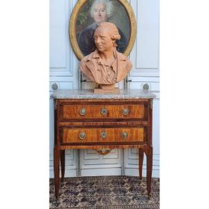 Small Chest Of Drawers Transition Period 18th Century Louis XV XVI Parisian Marquetry