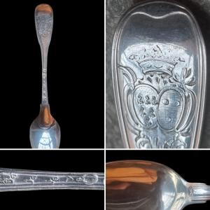 18th Century Solid Silver Small Spoon 