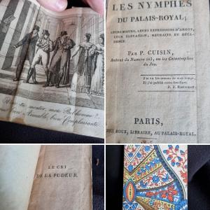 CUISIN LES NYMPHES DU PALAIS ROYAL 1815 LIVRE ANCIEN PROSTITUTION GRISETTES 