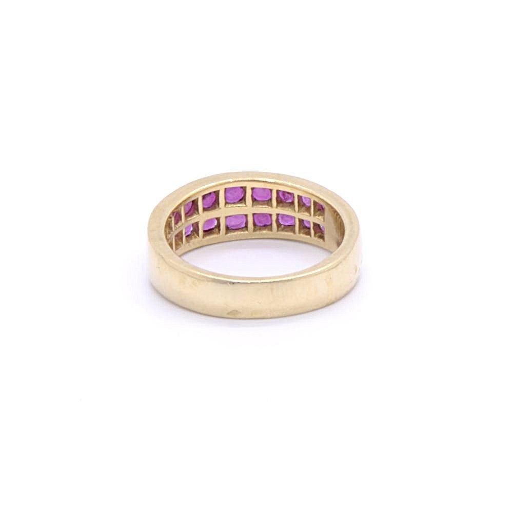 Henri Martin (attributed To) - 18k Gold Ruby Bangle Ring-photo-2