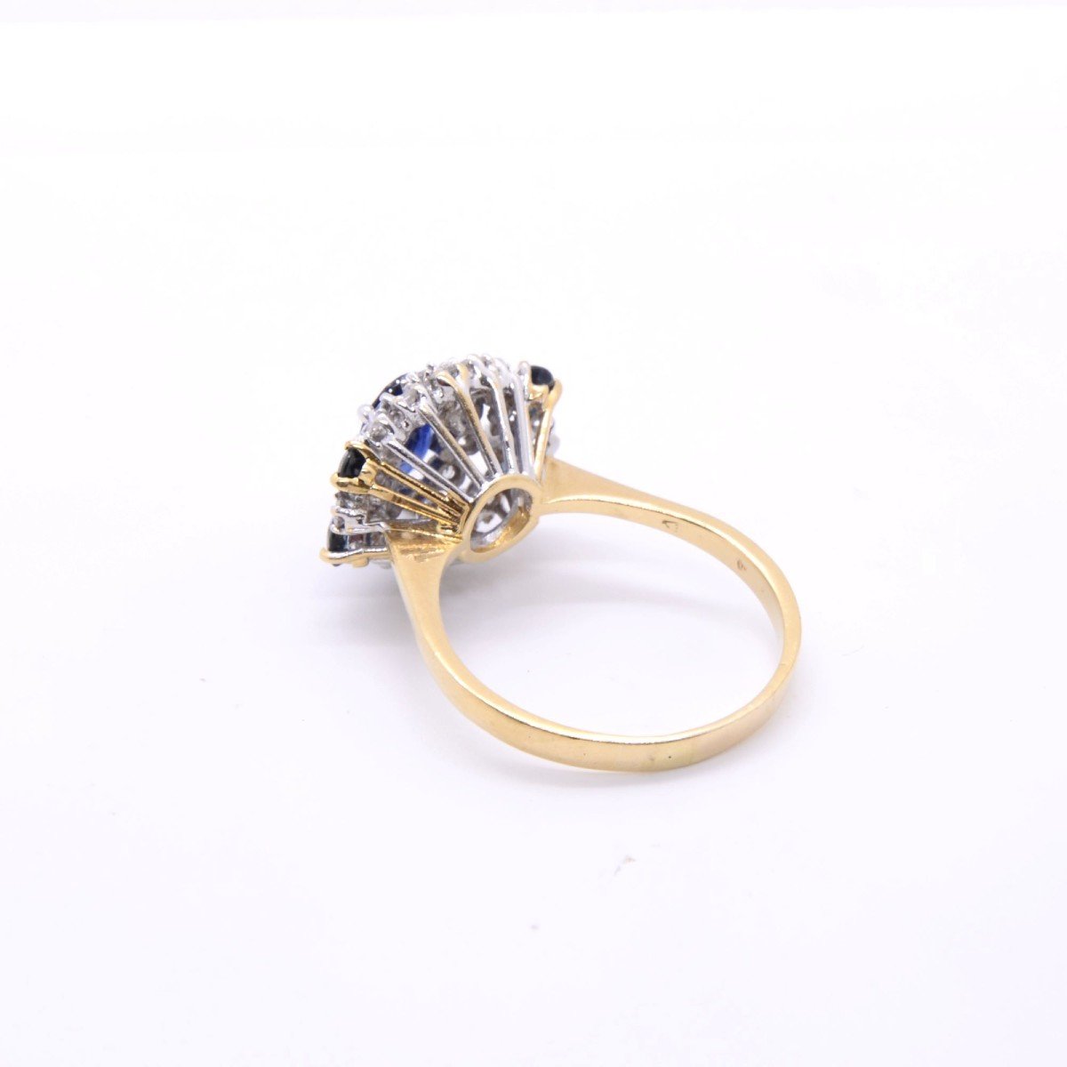 Sapphire "butterfly" Ring, Gold, Diamond And Sapphire Approximately 1.25 Ct-photo-1