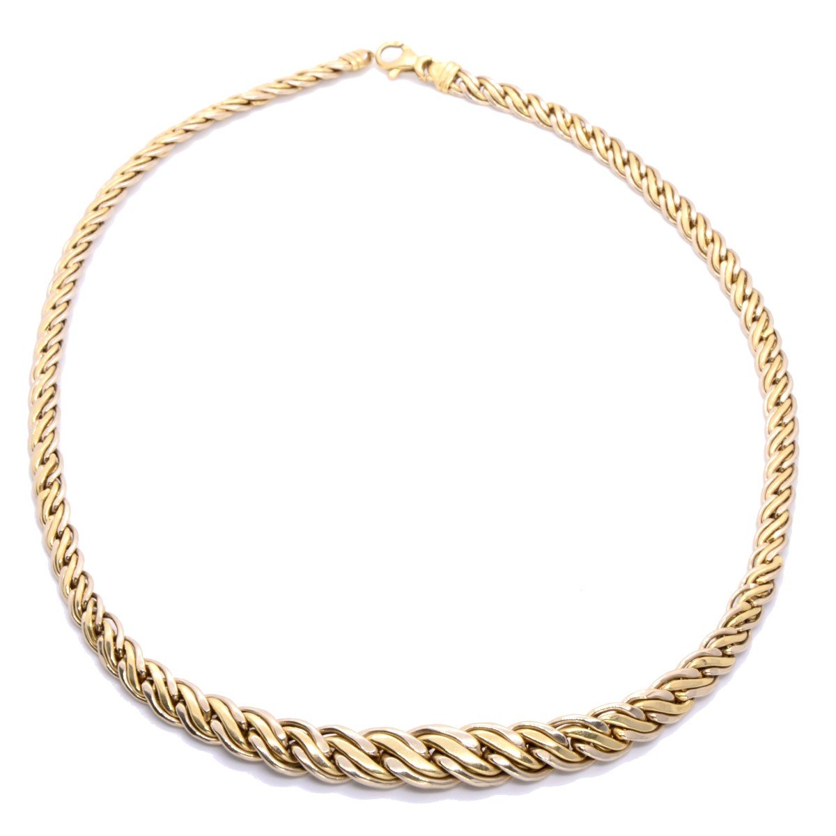 18k Gold Choker Necklace-photo-3