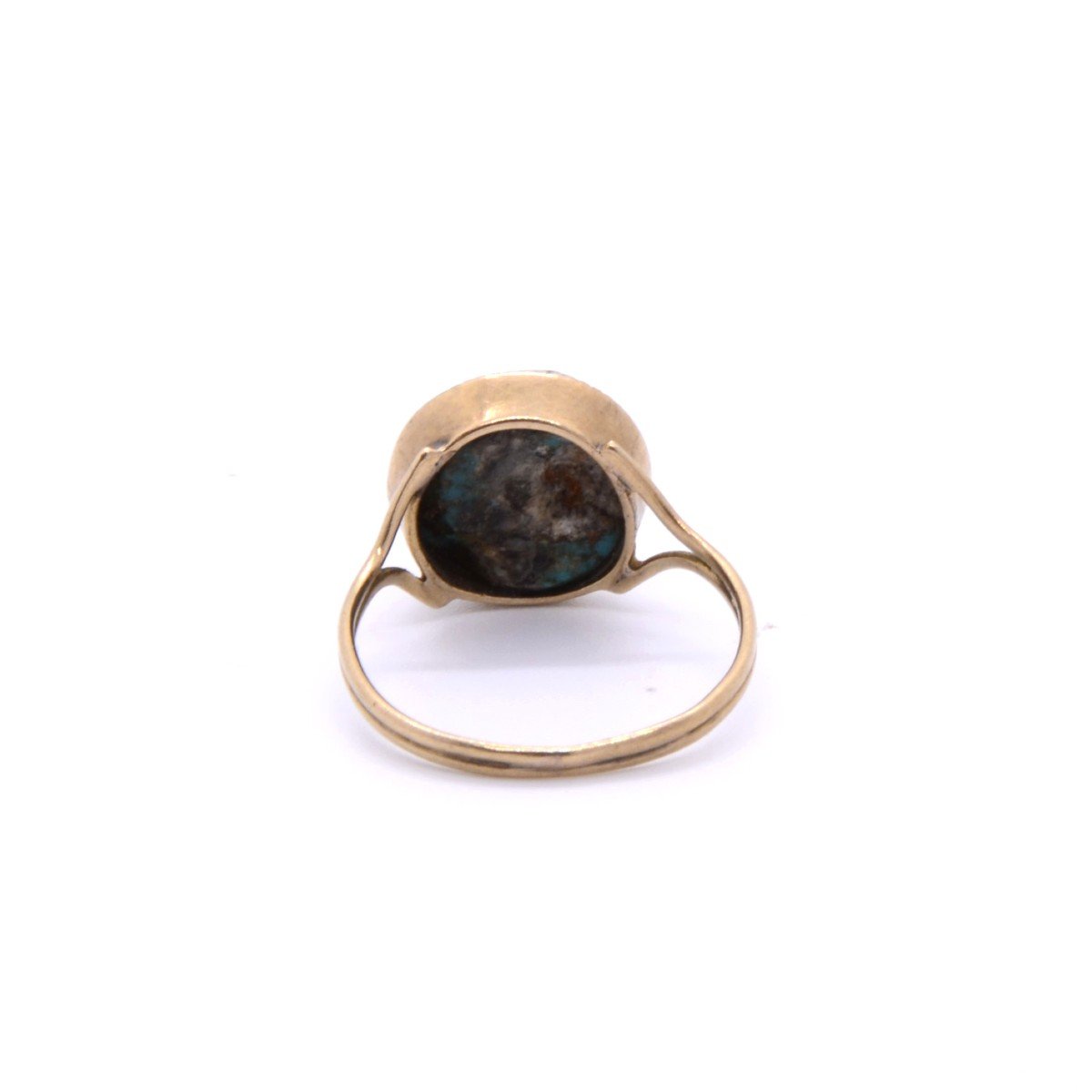 Turquoise Ring “sora”, Circa 1900, 18k Gold-photo-1