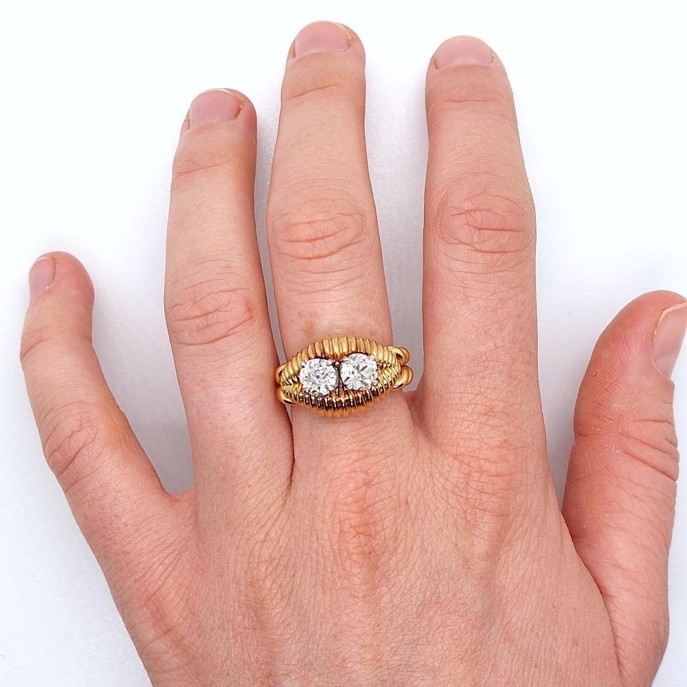 “rocaille” Diamond Ring, 18k Gold-photo-2