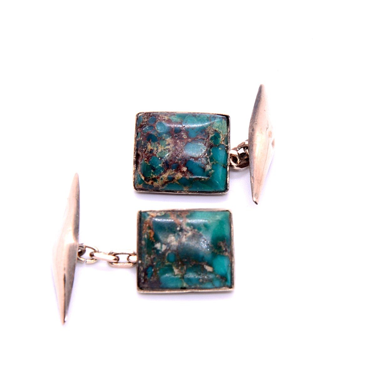 Rectangle And Gold Cufflinks 