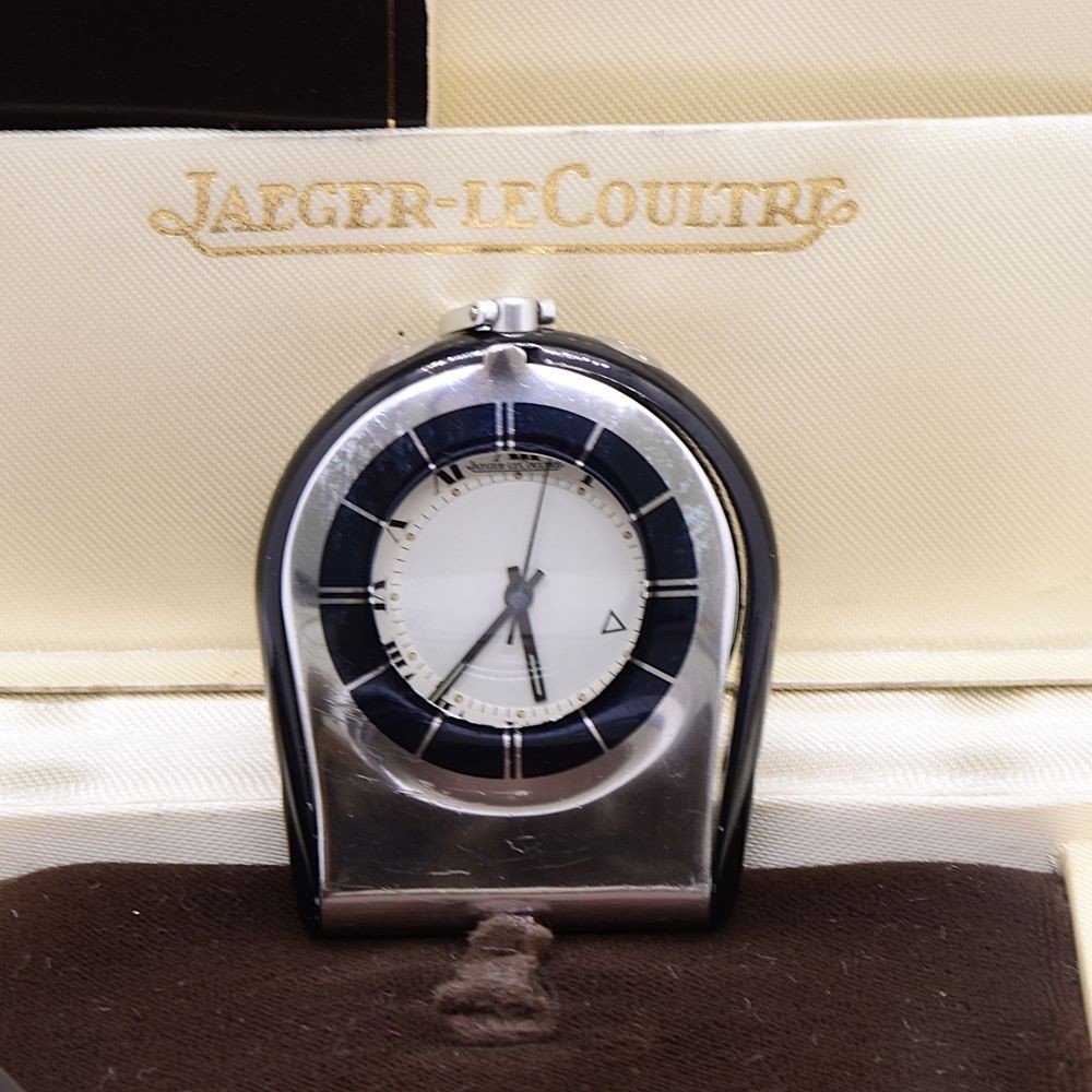 Jaeger Lecoultre Mémovox, Réveil De Voyage Compact En Acier-photo-3