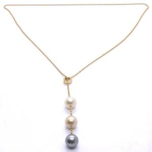 “greta” Necklace, South Seas Pearl, 18k Gold