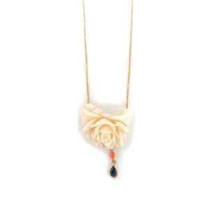 Coral Necklace “oceane”
