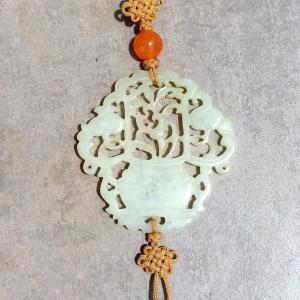 Pendentif Jade Bouquet