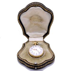 L. Leroy & Cie., Gold Pocket Watch, Circa 1900, Mechanical Movement, Box