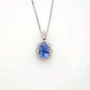 Marguerite “ondine” Sapphire And Diamond Pendant