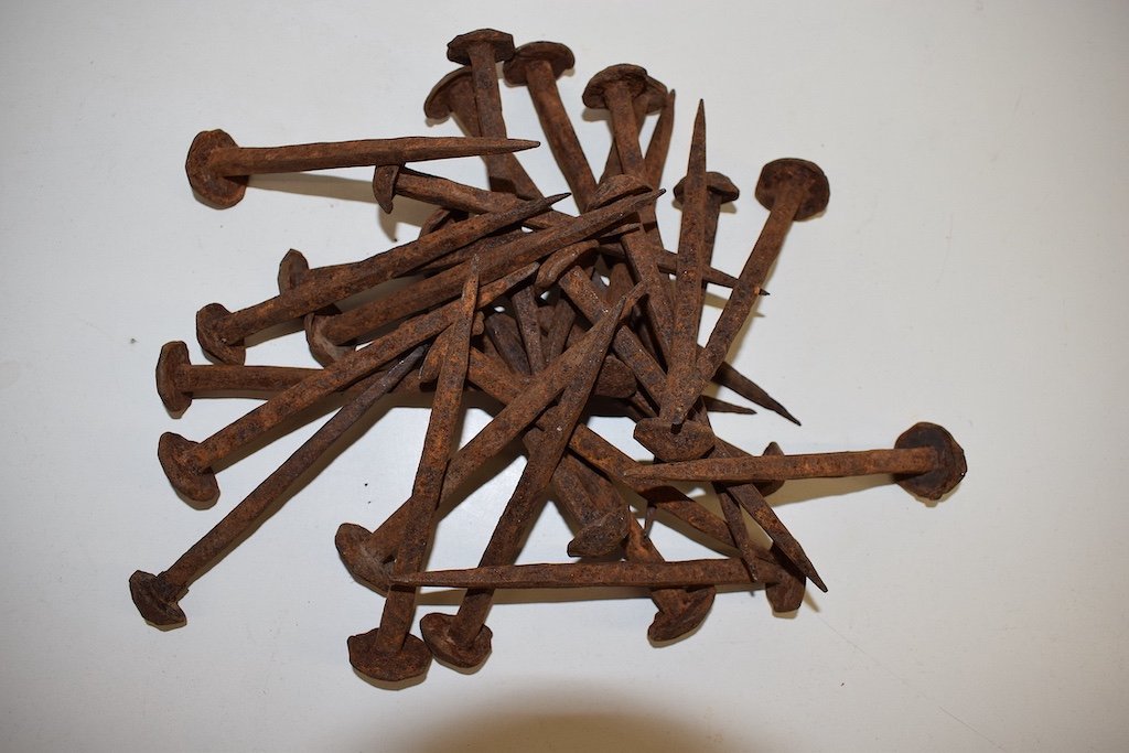 Lot 31 Wrought Iron Nails Ironwork Architecture Door Gate Or Decoration Ref452-photo-8
