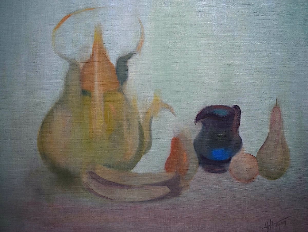 Henon Nicole Still Life With Fruit Pitcher Teapot XX Rt729-photo-3