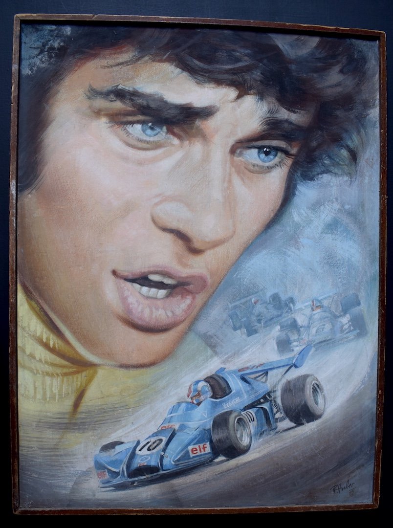 François Cevert Le Prince Coureur Automobile Gouache Signed R Hubert 1975 XX Rt740-photo-8