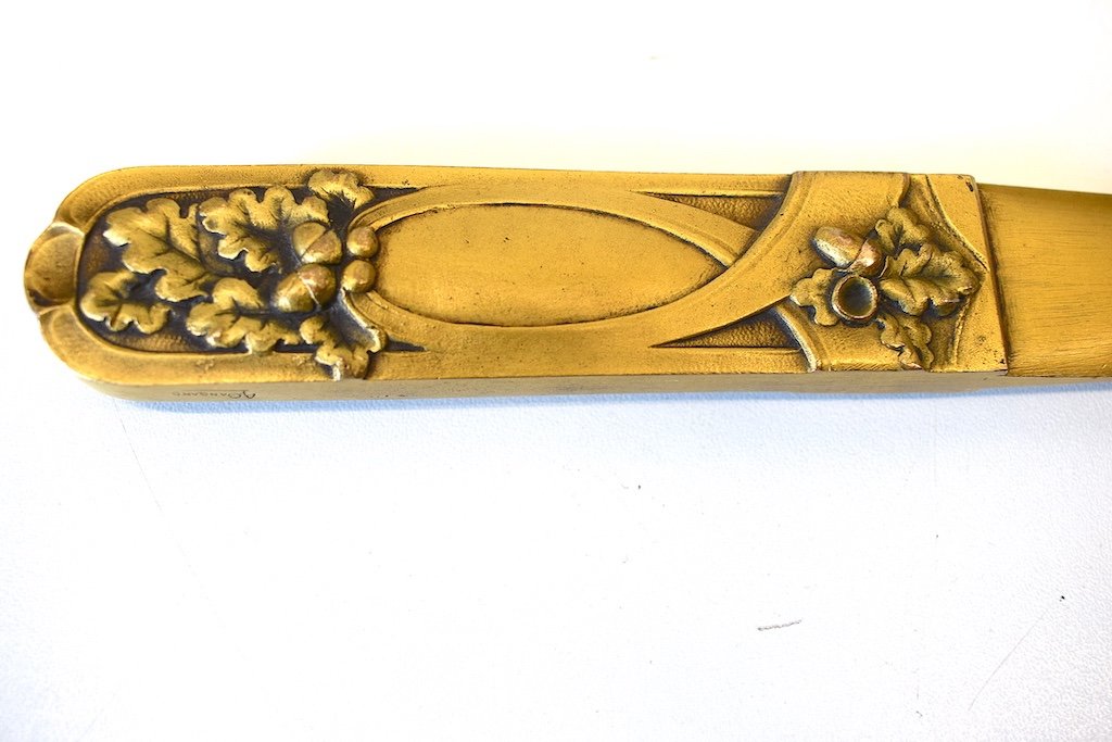 Arthur Gangand Letter Opener In Gilt Bronze Art Nouveau 1900 Signed Ref510-photo-3