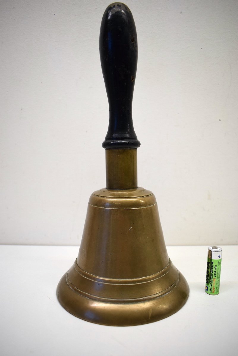 Large Manual Bell In Bronze Community Procession School Ref534-photo-3