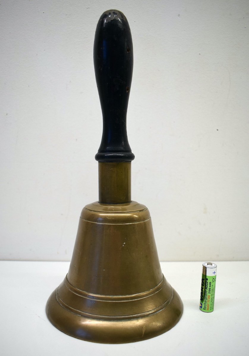 Large Manual Bell In Bronze Community Procession School Ref534-photo-4