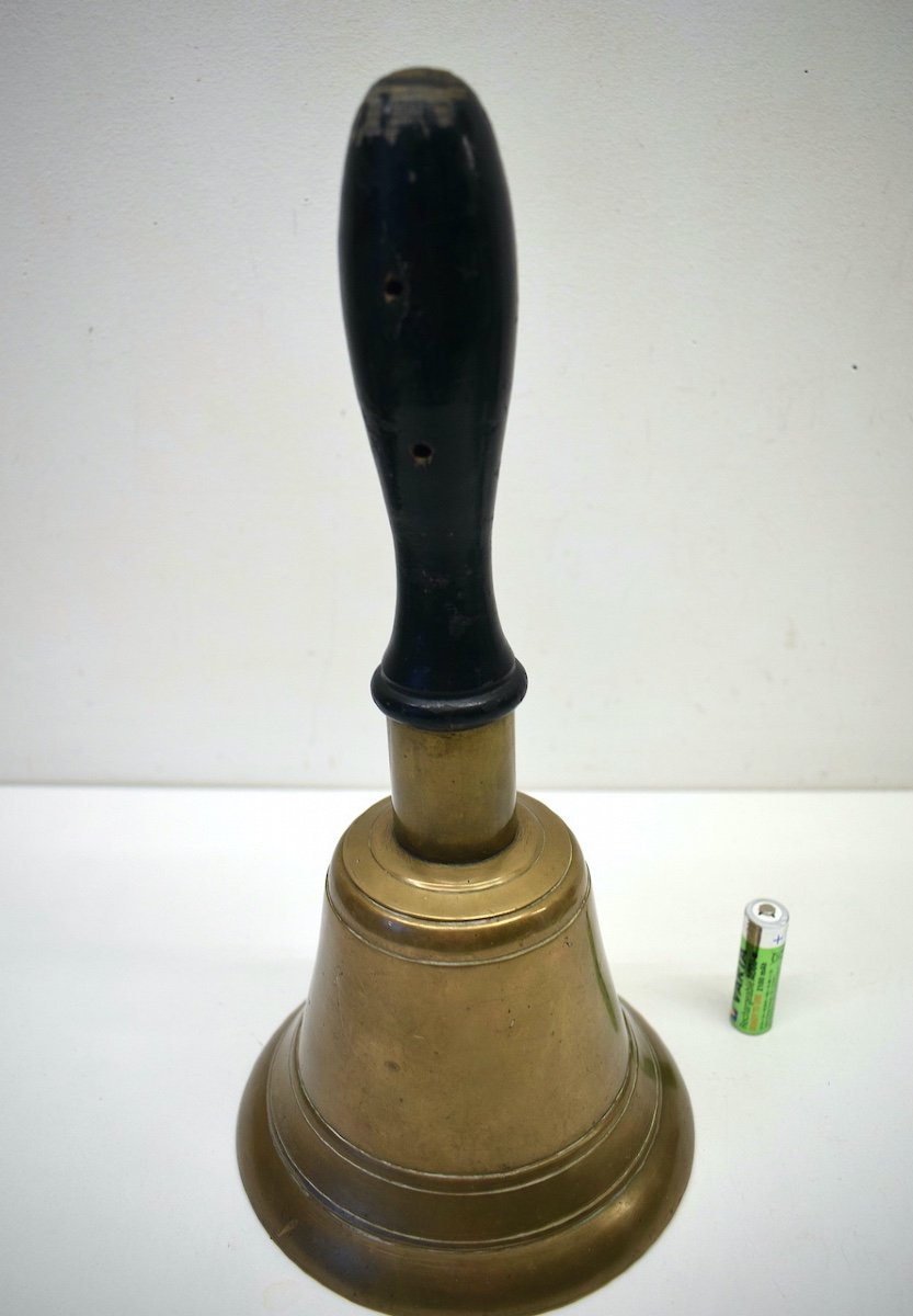 Large Manual Bell In Bronze Community Procession School Ref534-photo-2