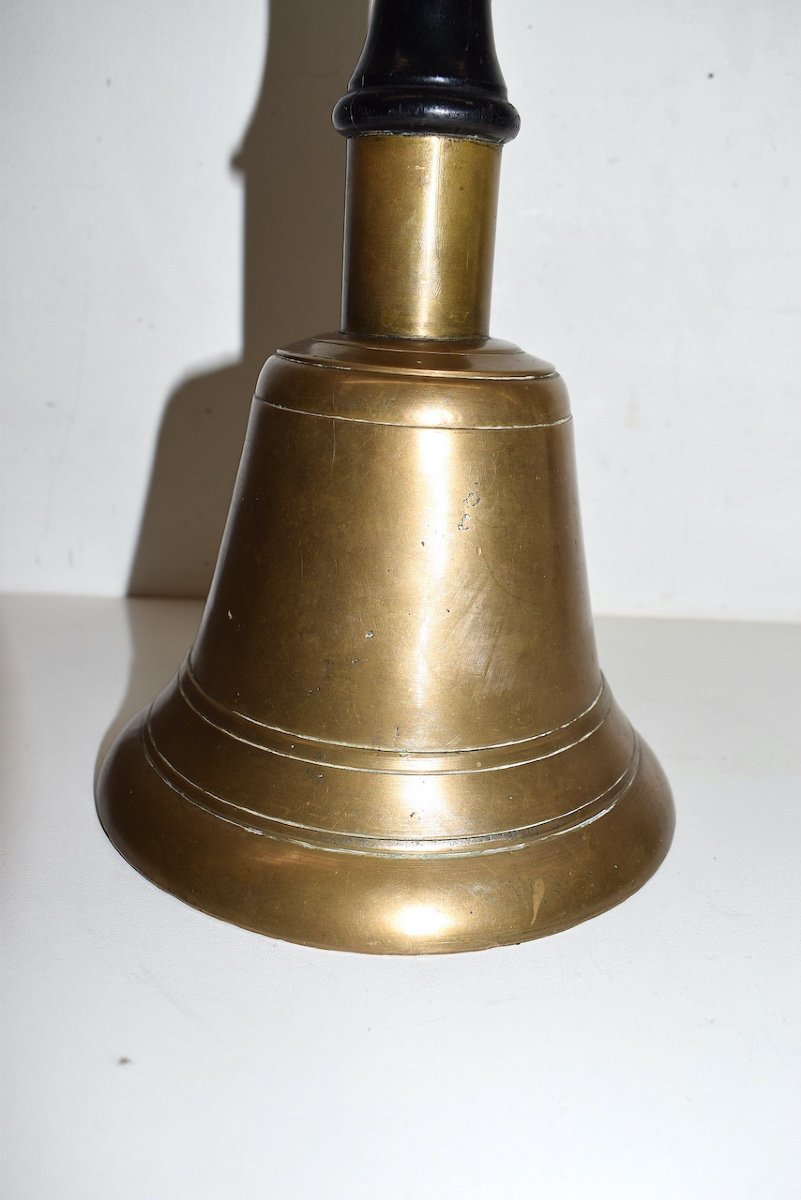 Large Manual Bell In Bronze Community Procession School Ref534-photo-4