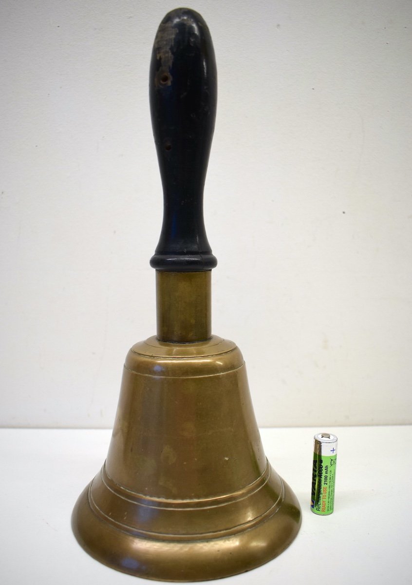 Large Manual Bell In Bronze Community Procession School Ref534-photo-7