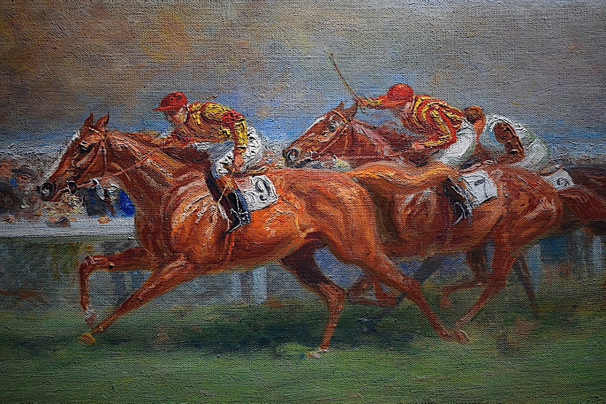 Eugène Péchaubès Longchamp Horse Race 1926 Grand Prix Won By Olibrius XX Rt876-photo-3