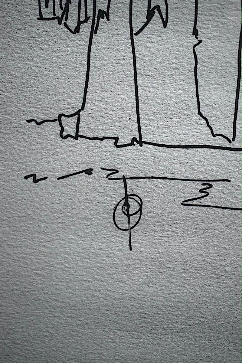 Screenprint 11/30 Homage To Jean Cocteau Monogram To Identify Rt878-photo-3