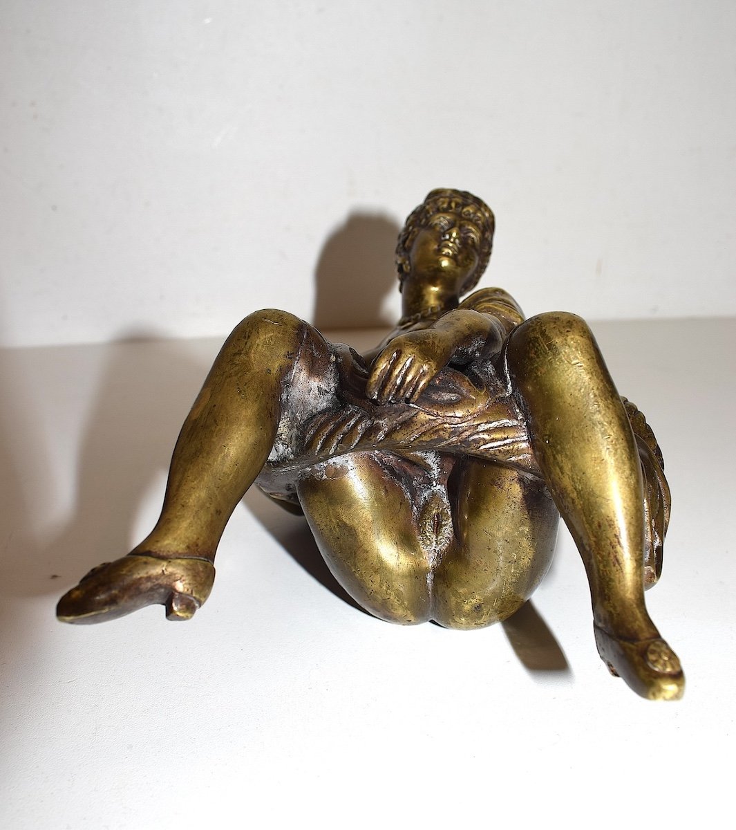 Curiosit&eacute; Bronze &eacute;rotique Femme Assise Curiosa D&rsquo;apr&egrave;s Pradier  XIX &egrave;me Si&egrave;cle Ref676 -photo-4