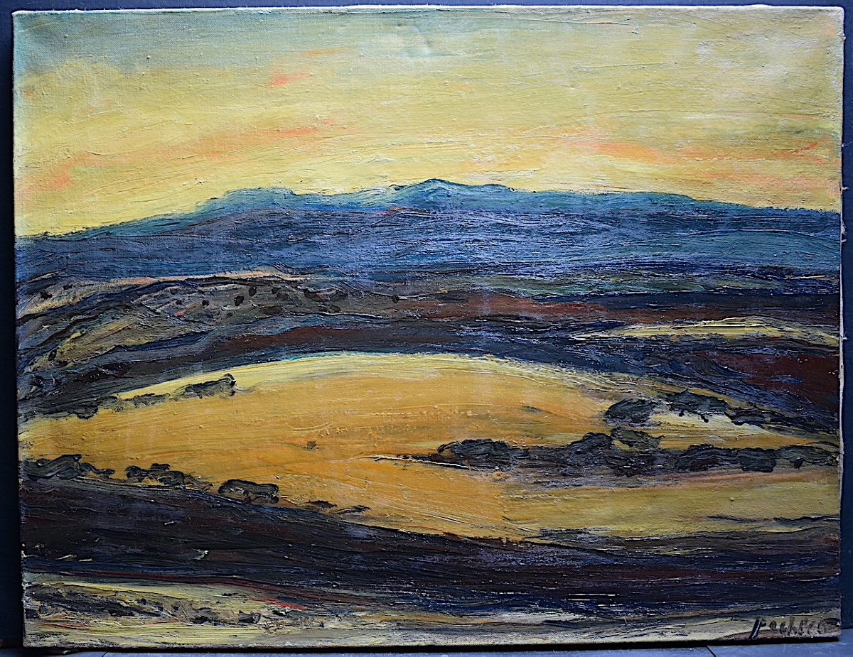 JOAQUIM PACHECO  art moderne Espagnol Espagne Paysage Expressionniste XX &egrave;meRT921-photo-4