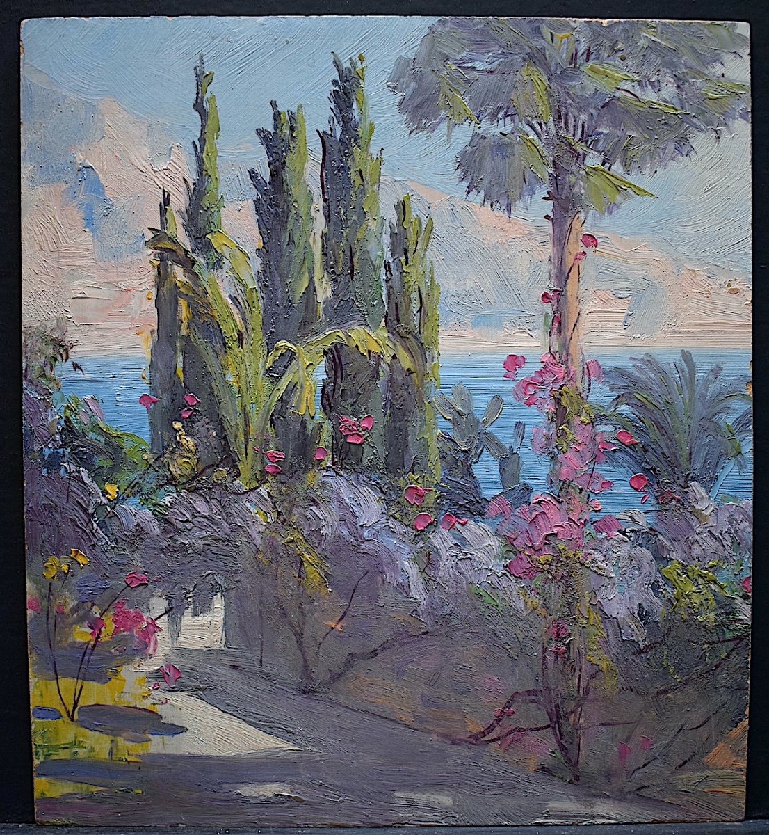 Gianni Surroundings Of Menton Cote d'Azur Provence Marine Post Impressionist Rt928