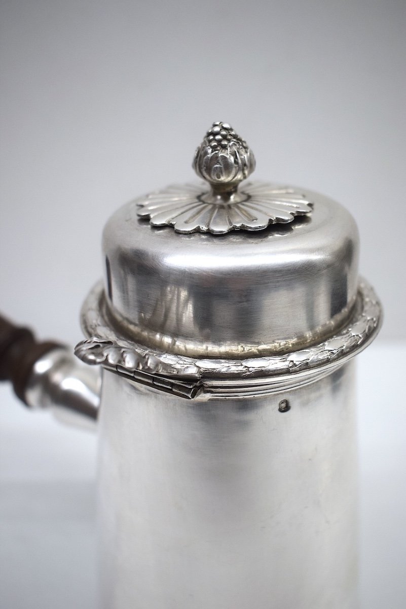 Goldsmith Georges Falkenberg Chocolate Pot In Sterling Silver Louis XVI Style Ref689-photo-7