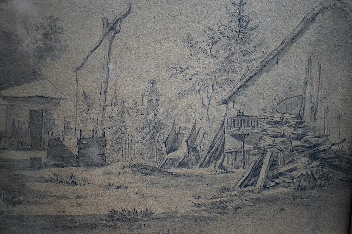 Drawing Arnoldus Johannes Eymer Dutch Animated Landscape Countryside Scene XIXth Rt1179-photo-4