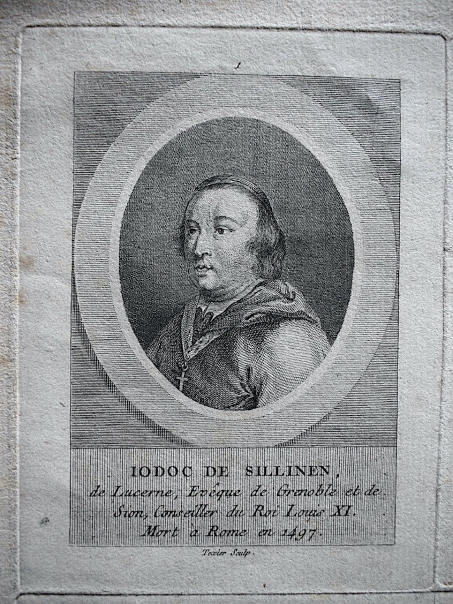 Plate From The End Of The 18th Century, Engravings Of Portraits Of Historical Figures, Ref1001-photo-2