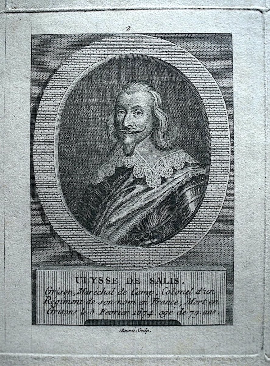 Plate From The End Of The 18th Century, Engravings Of Portraits Of Historical Figures, Ref1001-photo-3