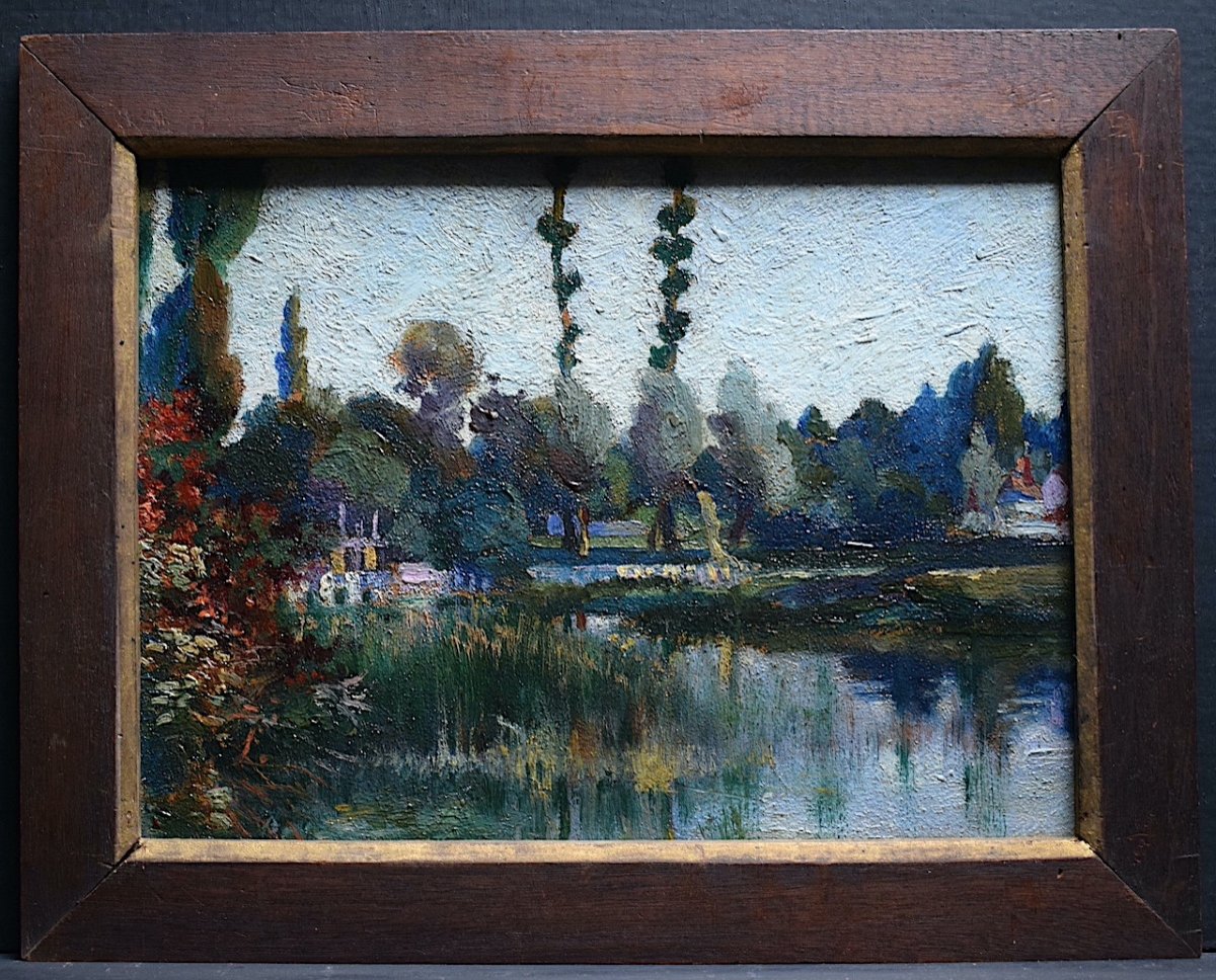 Provençal Landscape Provence Impressionist Unsigned End Of 19th Early 20th Century Rt1191-photo-3