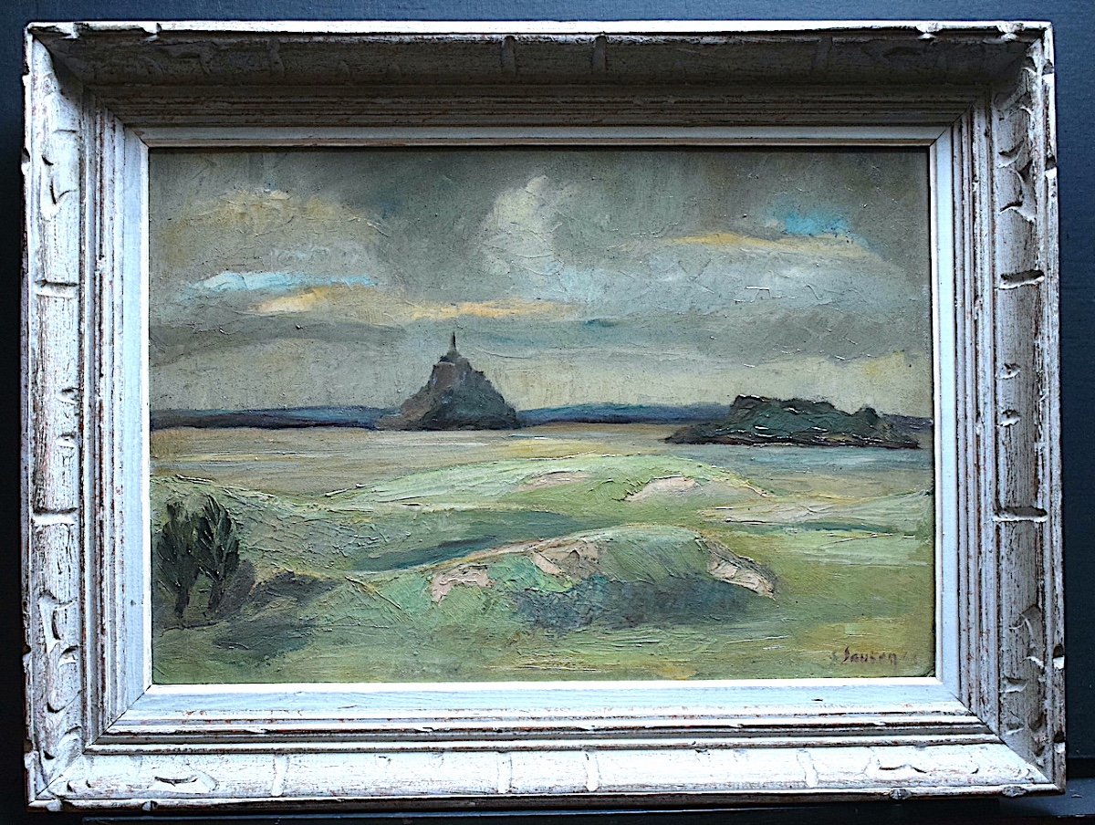 Bay Of Mont Saint Michel Normandy Signed To Identify XX Years 50 Rt1195