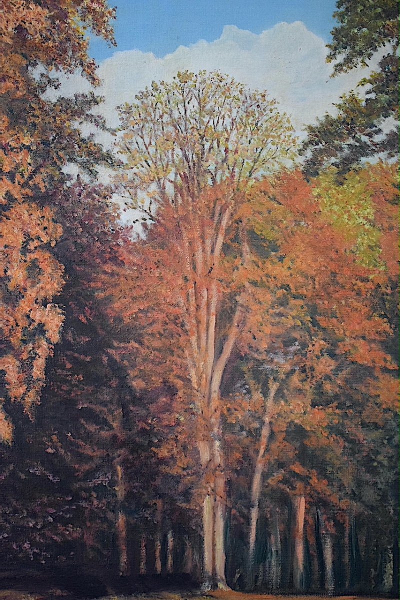 Post Impressionist Landscape Undergrowth Forest Autumn Signed Lemmi Max XX Rt1208-photo-1