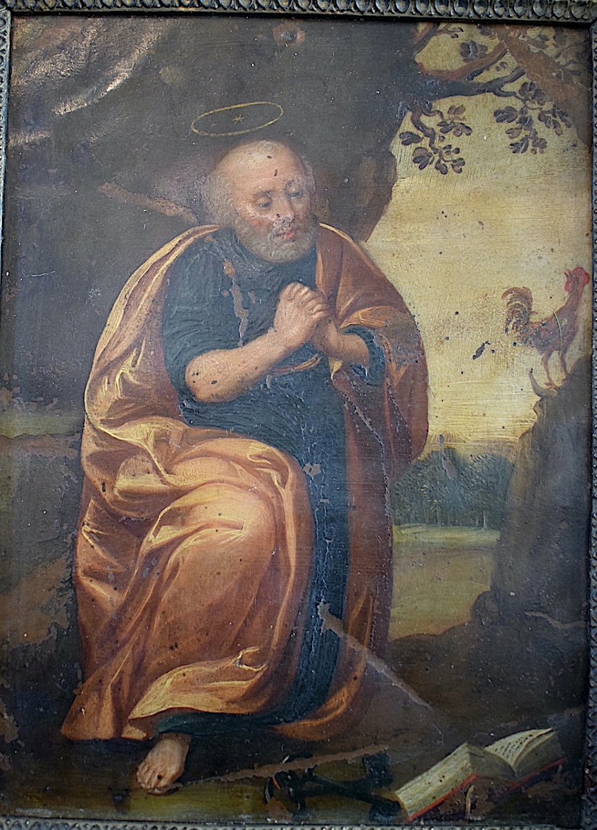 Art Religieux Baroque XVII &egrave;me Si&egrave;cle  Saint Pierre RT1209-photo-2